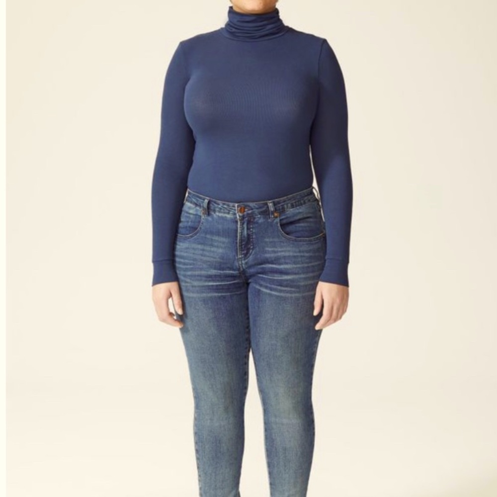 Universal Standard navy turtleneck